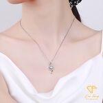 【CF鑽飾】項鍊 莫桑鑽《璀璨音符》1克拉, , large