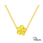 【Prisme Gold】黃金項鍊 小桃花 鍊墜項鍊 (金重：約0.02錢±0.01), , large