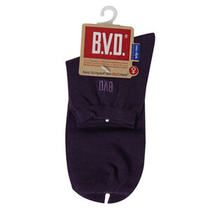 BVD1/2細針少女襪 紫
