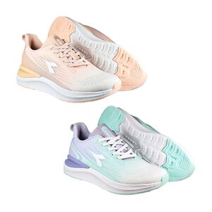 DIADORA迪亞多那 極光輕量慢跑鞋 女運動鞋 女鞋 時尚 漸層 透氣 吸震 減壓 Q彈 氣墊乳膠鞋墊 止滑 粉 紫