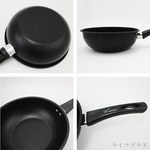 麥飯石迷你不沾炒鍋-20cm-2支, , large