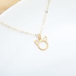 【Angel & Me】開心貓 小貓 貓奴 Cat s925 純銀 厚鍍24k純金 項鍊 情人節 禮物, , large