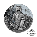 TIGER Haiyantang Zodiac Fountain 3 Oz Silver Coin 5$ Niue 2022, , large