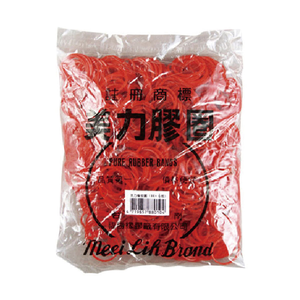 美力牌 橡皮圈 14號 21mm 橡皮筋 紅色 4兩 /包