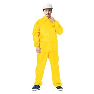 [Twin Dragon] Minimalist Motorcycle Two-Piece Raincoat (Motorcycle Raincoat Suit ES) Size M Yellow