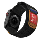 Mifa Apple Watch EDC-34太空總署NASA系列戰術尼龍混搭真皮皮革運動錶帶(適用S1-10代 & Ultra 1-2 & SE )-太空黑, , large