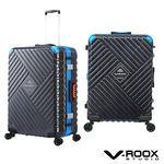 【PANTHEON PLAZA】展示品限量出清 V-ROOX SUPERSONIC 25吋 立體超音速硬殼鋁框行李箱 SUP-59235 藍黑/金框, , large