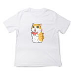 JZ TEE 橘貓-吃西瓜 印花短袖T恤, , large