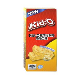Kid-O三明治餅乾奶油口味(10入盒裝)-效期至2024/7
