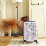 NaSaDen [ Violets ] 22" Carry on Zipper Luggage, , large