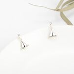 【Angel & Me】海洋 度假 帆船 Sailboat s925 純銀 耳環 耳夾 生日 聖誕 情人節 禮物, , large