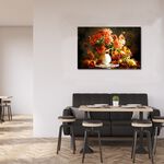 【御畫房】花開吉祥之二 國家一級畫師手繪油畫60×90cm(VF-20), , large
