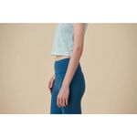YOGA FLOW Burn Out Tank ( S ) - 圓領短版燒花罩衫 - 淺粉藍 Baby Blue, , large
