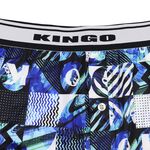 KINGO-大尺碼-男 排汗 平口彈性內褲-藍綠-443903, , large