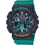 CASIO 卡西歐 G-SHOCK 復古錄音帶系列 雙顯手錶 GA-100MT-1A3, , large