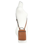 LONGCHAMP Le Pliage Xtra XS 小牛皮拉鍊迷你手提/斜背二用包/白蘭地酒色, , large