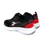 DIADORA迪亞多那 超寬楦兒童運動鞋 童運動鞋 童鞋 時尚 輕量 透氣 保護後跟 足弓支撐 耐磨 止滑 藍桔 黑紅, 黑紅,22.5, large