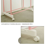  【Y HOUSE】Macaron pink double-rod hanger, open hanger, clothes rail - pink, , large