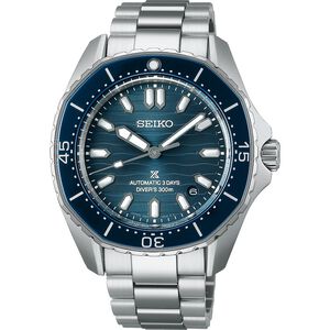 SEIKO 精工 Prospex 正午藍 三日鍊 海岸線波紋機械錶 多邊形300米潛水錶 SPB483J1