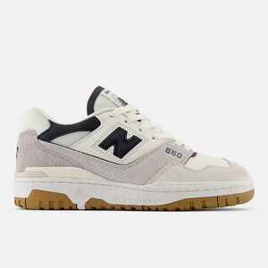 Kixpress-New Balance 女 復古鞋 休閒 運動 B楦 NB 550 皮革 穿搭 膠底 海鹽灰 [BBW550TA]