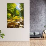 【御畫房】綠林風光 國家一級畫師手繪油畫60×90cm(VF-25), , large