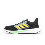 Adidas EQ21 Run 男 慢跑鞋 運動 休閒 避震 透氣 路跑 回彈 緩震 黑黃 [GW6726], , large