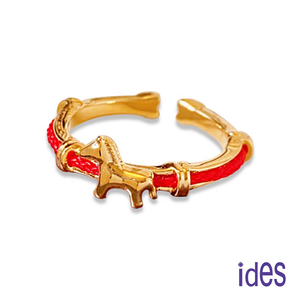 [ides愛蒂思] 輕珠寶時尚設計都會系列戒指/紅繩小馬-細版