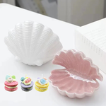 【A&R】韓式手作馬卡龍香氛精油蠟燭 附精美陶瓷收納盤貝殼款 任選, , large