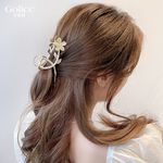 【Gulicc 】古莉可 髮夾 貓眼石花朵 精緻抓夾, , large