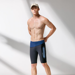 MONINA  MIT  Big men cropped swimming trunks -M, , large