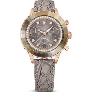 SWAROVSKI 施華洛世奇 Octea Chrono 水晶計時手錶 女錶-37mm 5671153