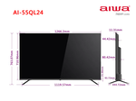 AIWA 愛華 55吋 4K QLED 智慧型顯示器 AI-55QL25, , large