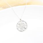 【Angel & Me】Song of Clover Filigree s925 sterling silver necklace birthday gift, , large