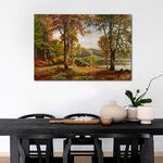【御畫房】湖畔風景 國家一級畫師手繪油畫60×90cm(VF-194), , large