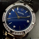 [星晴錶業]BULOVA手錶,32mm,BU00005寶藍色錶面銀錶殼銀色精鋼錶帶款, , large