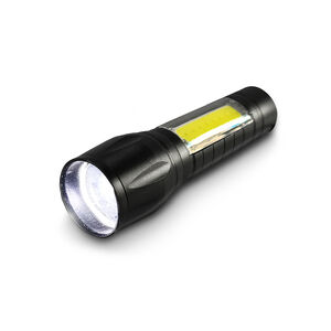 【GREENON】XPE+COB多功能手電筒(GU05) LED三檔燈光 大廣角燈頭 USB充電
