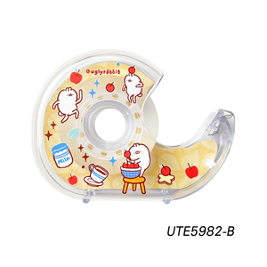 【PENROTE 筆樂】醜白兔透明膠帶台 B款