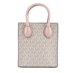 Michael Kors Mercer 塗層帆布手提/斜背二用迷你琴譜包/粉色, , large
