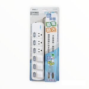 3P 6 switch 6 outlet power strip
