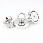 強力磁吸吊環扣 耐重 O型環 吊環磁鐵 釹鐵硼 強磁 吸磁 圓形 強磁掛環 吊環 強力磁鐵 打撈磁鐵 露營用, , large