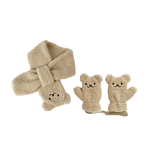 兒童可愛加絨圍巾手套組, , large