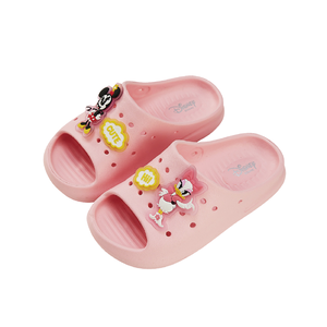 迪士尼防水厚底兒童拖鞋<粉色-19cm>