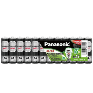 [寶旺旺] 國際牌Panasonic 碳鋅電池3號AA電池12入裝(R6NNT/1.5V黑錳電池/乾電池/公司貨)