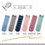 【現貨】MIT台灣製趣味萊卡止滑兒童長襪-條紋熊 HP5027, , large