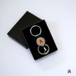 [LOGINHEART]皮革原色．客製星座雷雕真皮伸縮扣件（12星座）台灣製/送禮/雷射雕刻/證件伸縮/鑰匙圈, , large