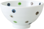 Color Dot Rice Bowl-Green, , large