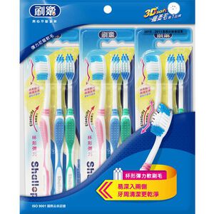 Shaiiop Cup Design Elasticity Toothbrush
