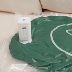 WildQuestCamp - Multi-Function Compressor Pump (Includes 3 M-Size + 2 S-Size Vacuum Bags) - Milk Tea, , large