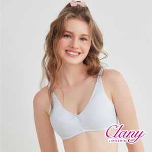 【可蘭霓Clany】 MIT涼感小貓咪無痕無鋼圈ABC學生內衣 少女內衣 成長型內衣 8039-61 灰色