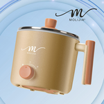 【MOLIJIA】1.8L-M28 Double-Layer Anti-Scalding Non-Stick Fast Cooking Pot- Brilliant Gold, , large
